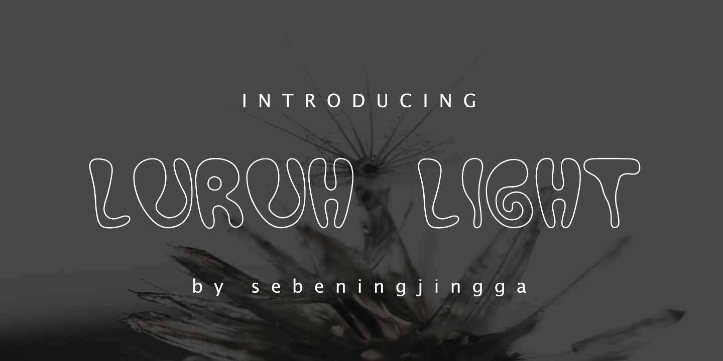 Beispiel einer Luruh Light Regular-Schriftart